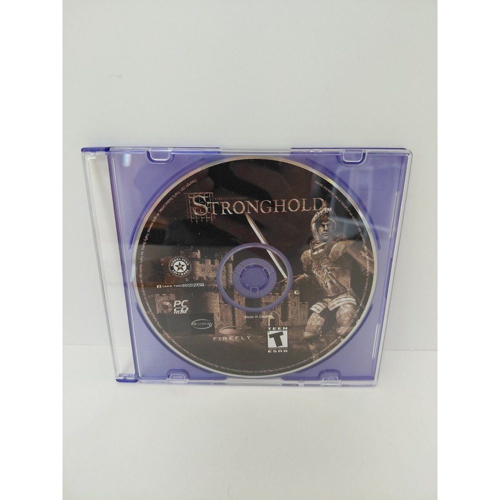 Stronghold PC CD-ROM Game Disc Firefly Studios Global Star Software Medieval RTS